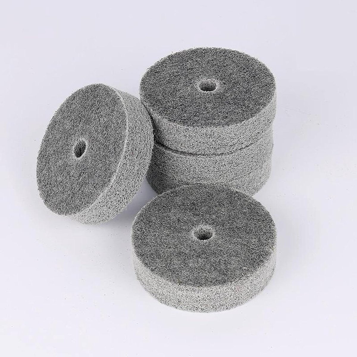 CruSio 5Pcs 75mm Nylon Fiber Polishing Buffer Pad Grinding Wheel Grinding Spool