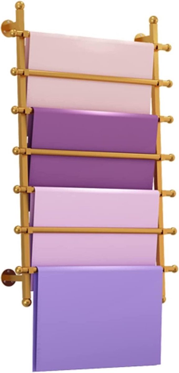 Opbergrek - Wandrek - Organiseren van Linten - Duurzaam Metalen Frame - 120 cm Hoog - Goud