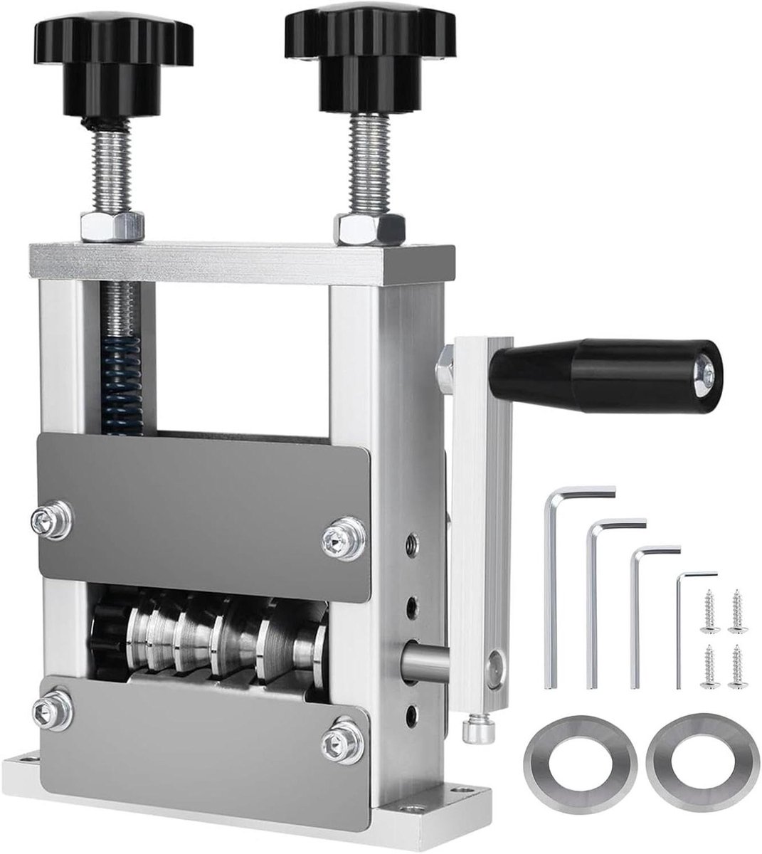 Handmatige Kabelstripper - Draad Stripper - Koper Hergebruik - 6 Kanaals Aandrijving - 0.06-0.8 Inch - Zilverkleurig