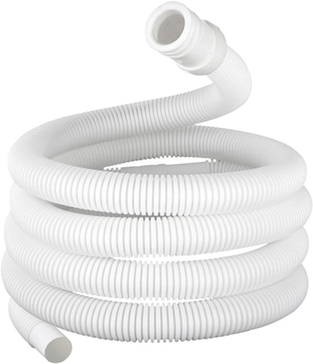 Wasmachine Afvoerslang - Kunststof Buis - Water Afvoeren - Universele Compatibiliteit - 3 Meter - Wit