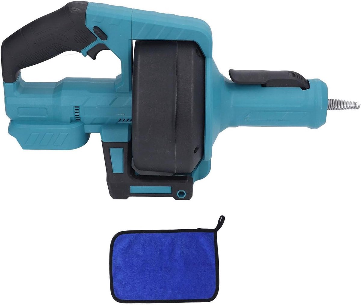 Elektrische Afvoer Ontstopper - Riool Reiniger - Verstopte Afvoeren Verhelpen - Automatische Kabelinvoer - 7 Meter Kabel - Blauw