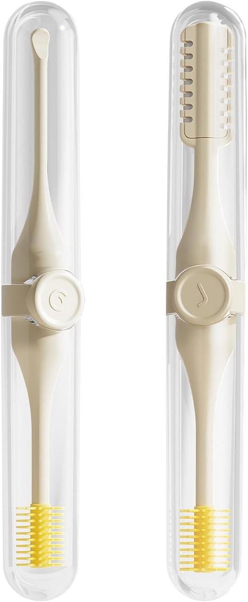 Neustrimmer - Neusschaar Oorreiniger - Persoonlijke Verzorging - Dubbelzijdig 360 graden - 9.5 x 1.4 cm - Zilverkleurig