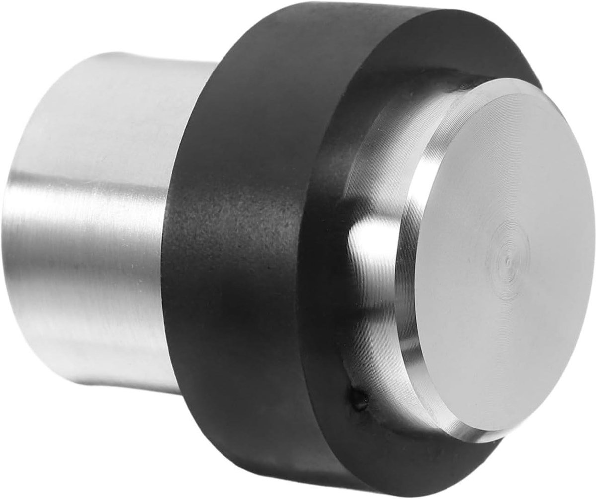 Deurstopper Vloermontage - Deurstop Beveiliger - Bescherming Deuren - Cilindrisch Ontwerp - 4.6 x 4.3 x 4.3 cm - Zilver