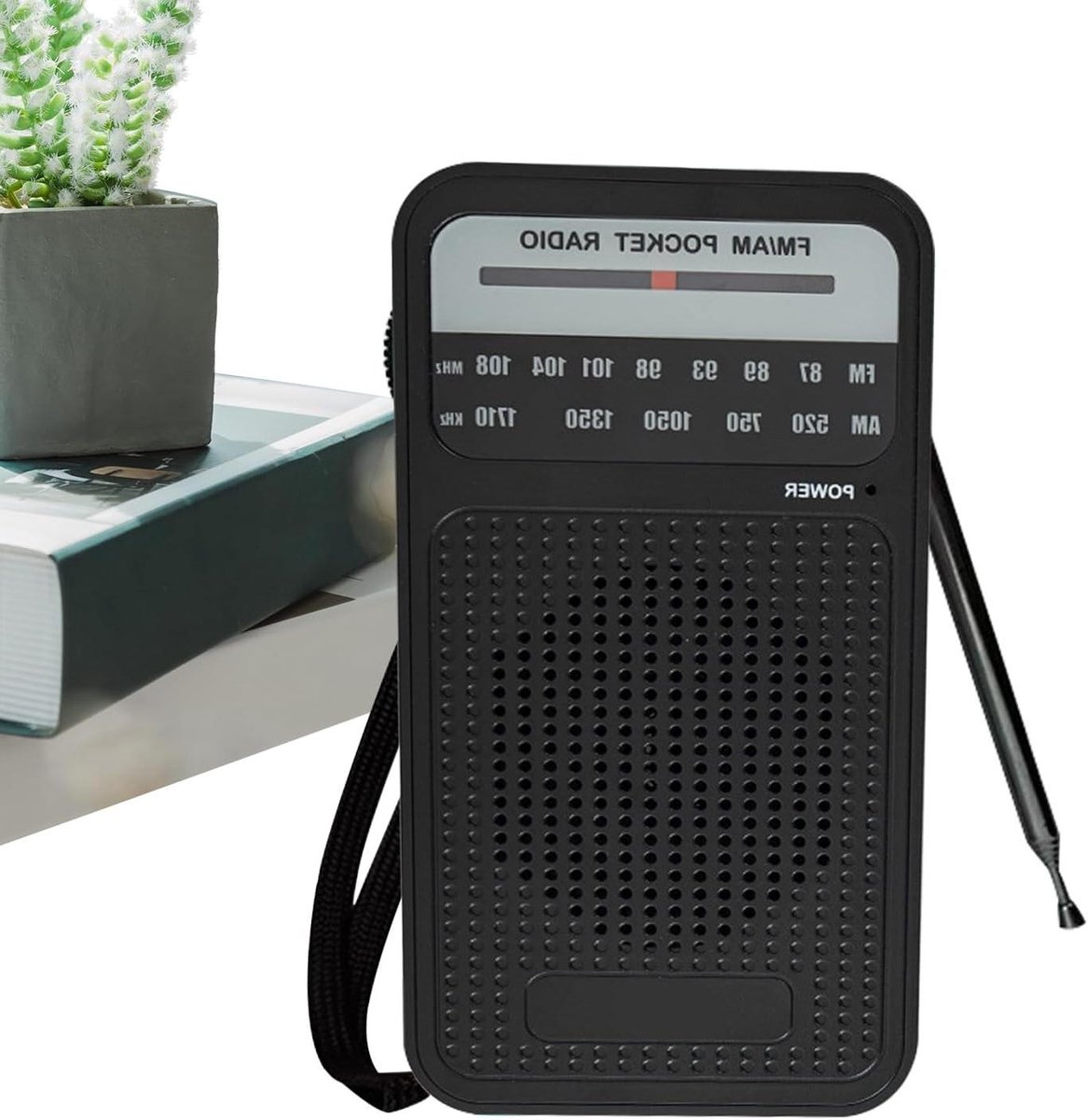 Draagbare Radio - Zakradio Speaker - Muziek Luisteren - Verbeterde Ontvangst - Compact Formaat - Zwart