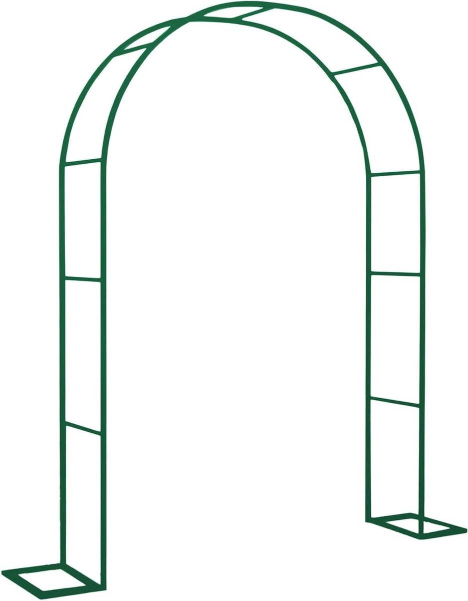 Metalen Rozenboog - Tuinboog Klimplanten - Bruiloft Decoratie - Anti-Roest Coating - 120-350 cm - Groen