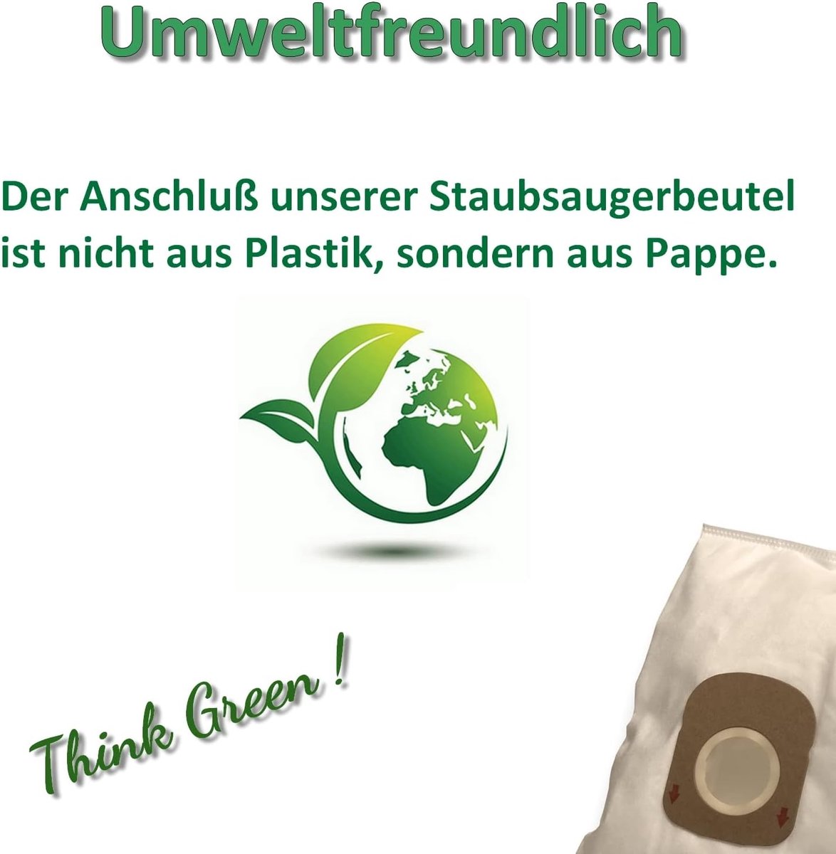 Stofzuigerzakken - Filterzakken - Stofzuigen Thuis - Hoge Filtratie - 10 Stuks - Wit
