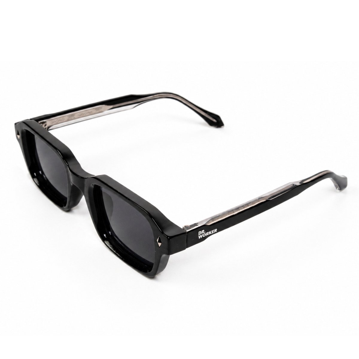 DR. WORKER Frame - Zonnebril - UV400 Bescherming - Lichtgewicht - Slagvaste Lenzen - Heren - Zwart
