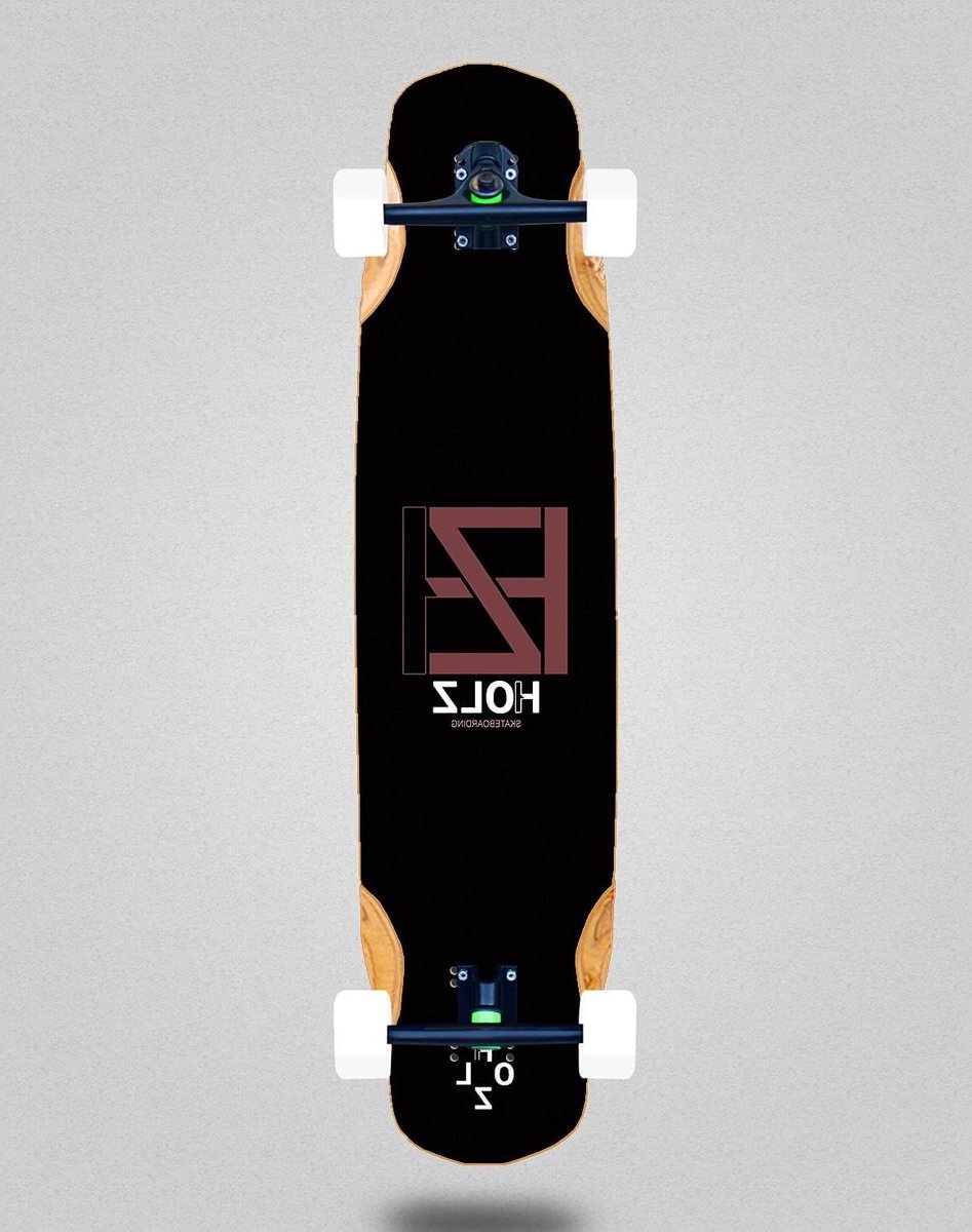 Houten Skateboard Longboard Compleet Buiten Cruisen Mix Bamboo Constructie 38×8.45 Inch Basic