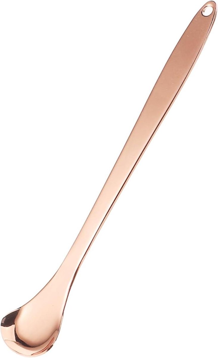 Tongreiniger RVS - Mondverzorging Schraper - Frisse Adem - Ergonomisch Ontwerp - 15 cm - Rosé Goud
