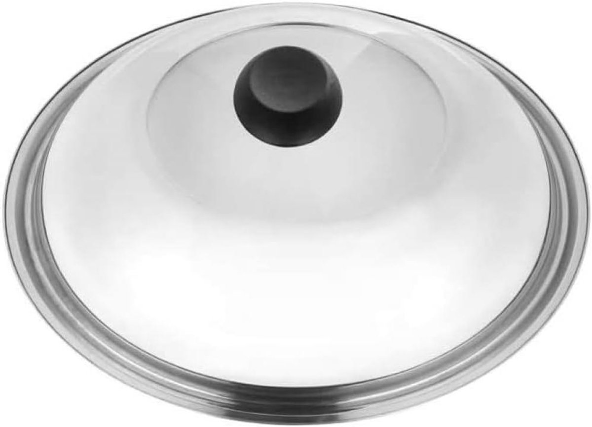 Pot Deksel - Pan Deksel - Koken en Bakken - Anti-Overlap - 32 cm - Zilver