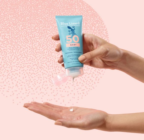 Blue Lizard Baby Mineral Sunscreen 89ml (SPF 50) - Minerale Zonnebrandcrème voor Baby's - Zinkoxide - Breed Spectrum UVA/UVB Bescherming - Parfumvrij - Waterbestendig — afbeelding 4