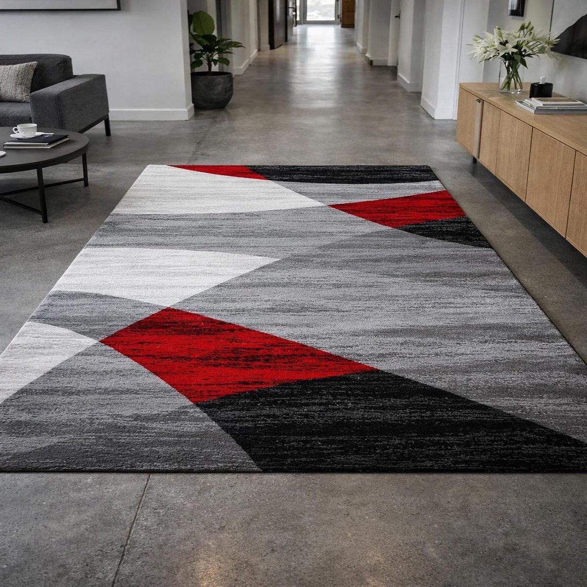 Vloerkleed Woonkamer - Moderne Vloerbedekking - Interieur Decoratie - Machinewasbaar Ontwe