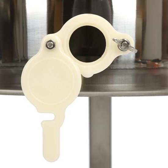 Handmatige Honing Extractor - Honing Spinner - Honing Oogsten - 3-Frame Capaciteit - Roestvrij Staal - Zilver — afbeelding 5
