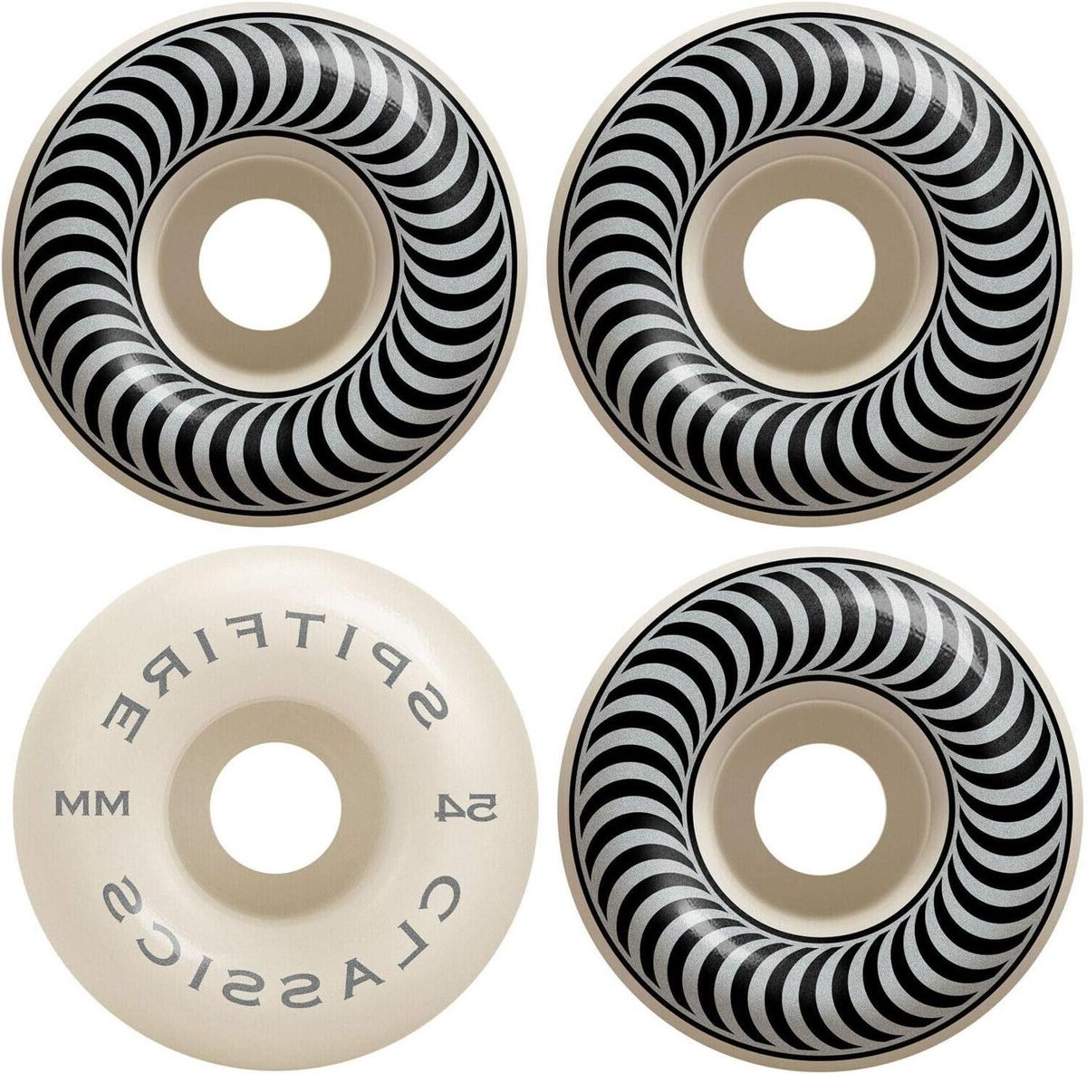 Skateboard Wielen Set van 4 Skateboarden Klassieke Vorm 54 mm