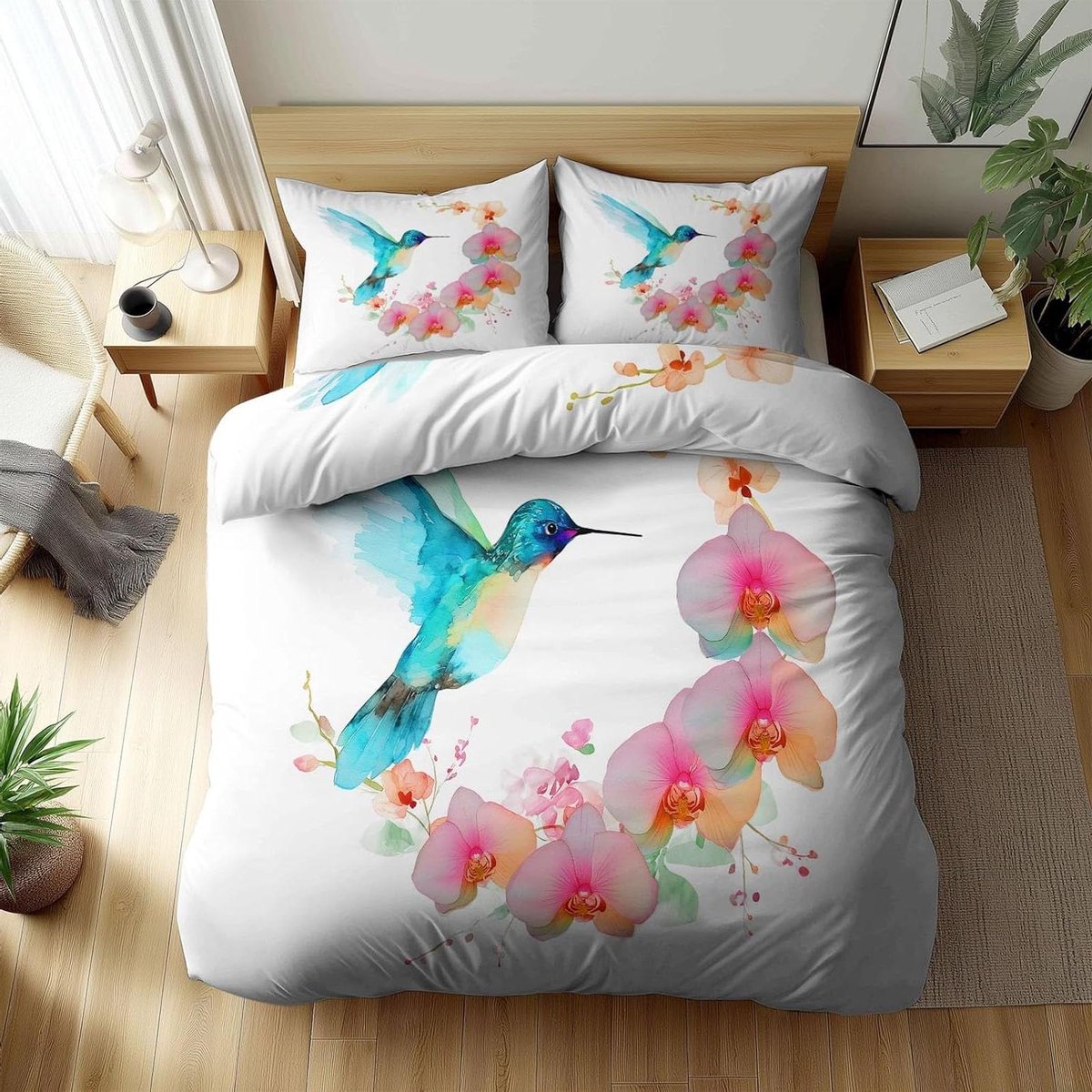 Dekbedovertrek Set - Beddengoed Set - Slaapkamer Decor - Omkeerbaar Design - 90 x 190 cm -