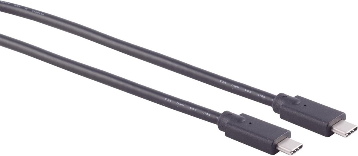 USB-C Kabel - Laadkabel Data - Apparaten Koppelen - Ondersteunt 100W - 3 Meter - Zwart