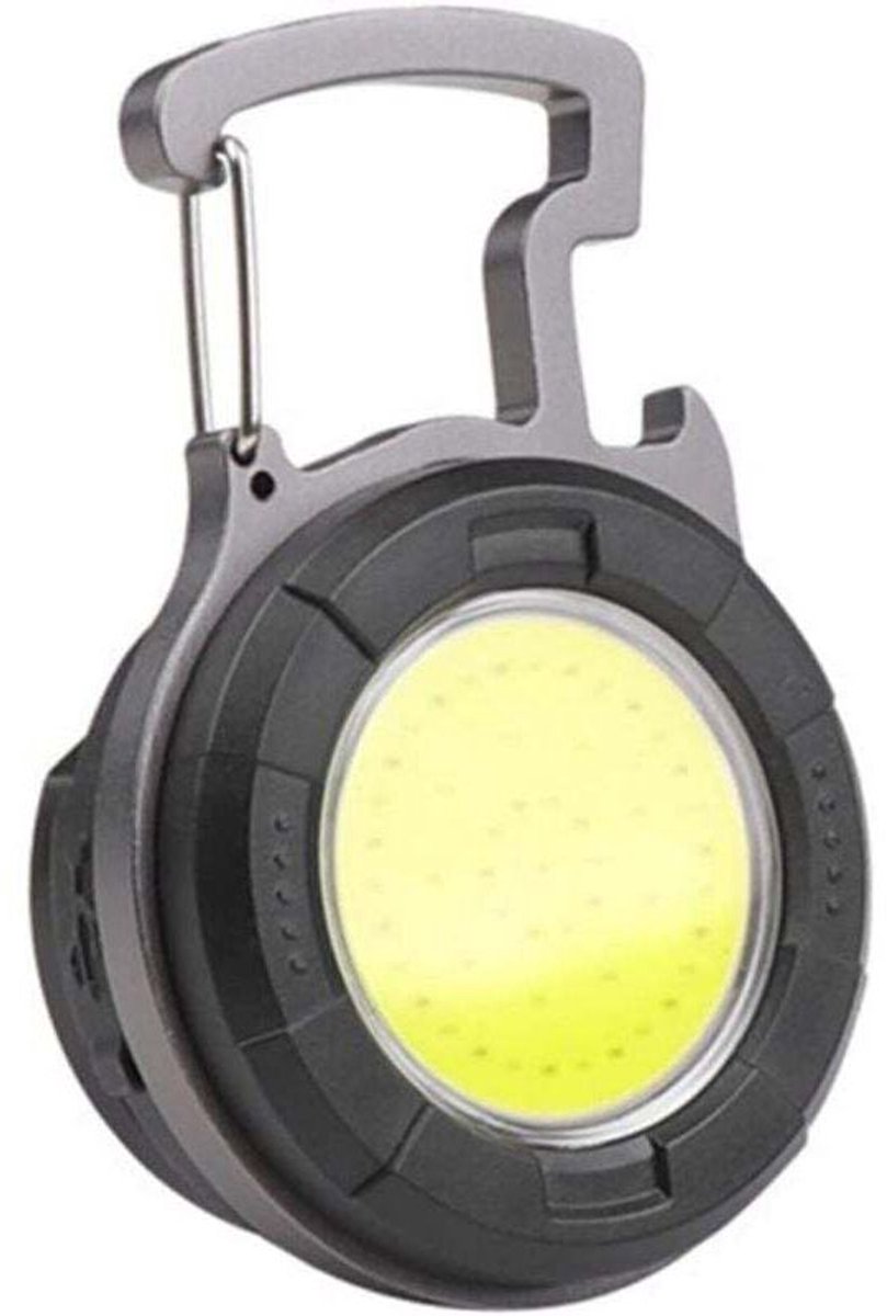 Oplaadbare USB-zaklamp geschikt voor sleutelhanger, multifunctionele zaklamp, geschikt voor kamperen en buitenactiviteiten, handige en draagbare verlichtingsmodi.