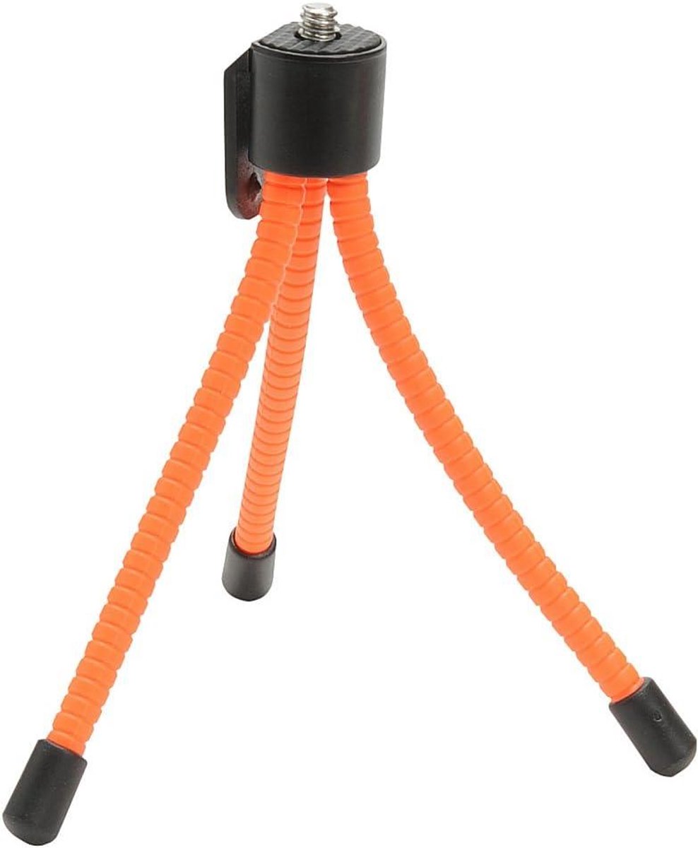 Mini Statief Flexibel - Compact Pod - Fotografie Stabiliteit - Verstelbare Poten - 9 Centimeter Hoog - Oranje