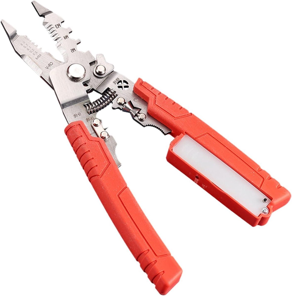 Elektrische Kabelstripper - Draadstripper Crimper - Bedradingswerk Optimaliseren - Multifunctioneel Gereedschap - 21.3 cm Lengte - Grijs