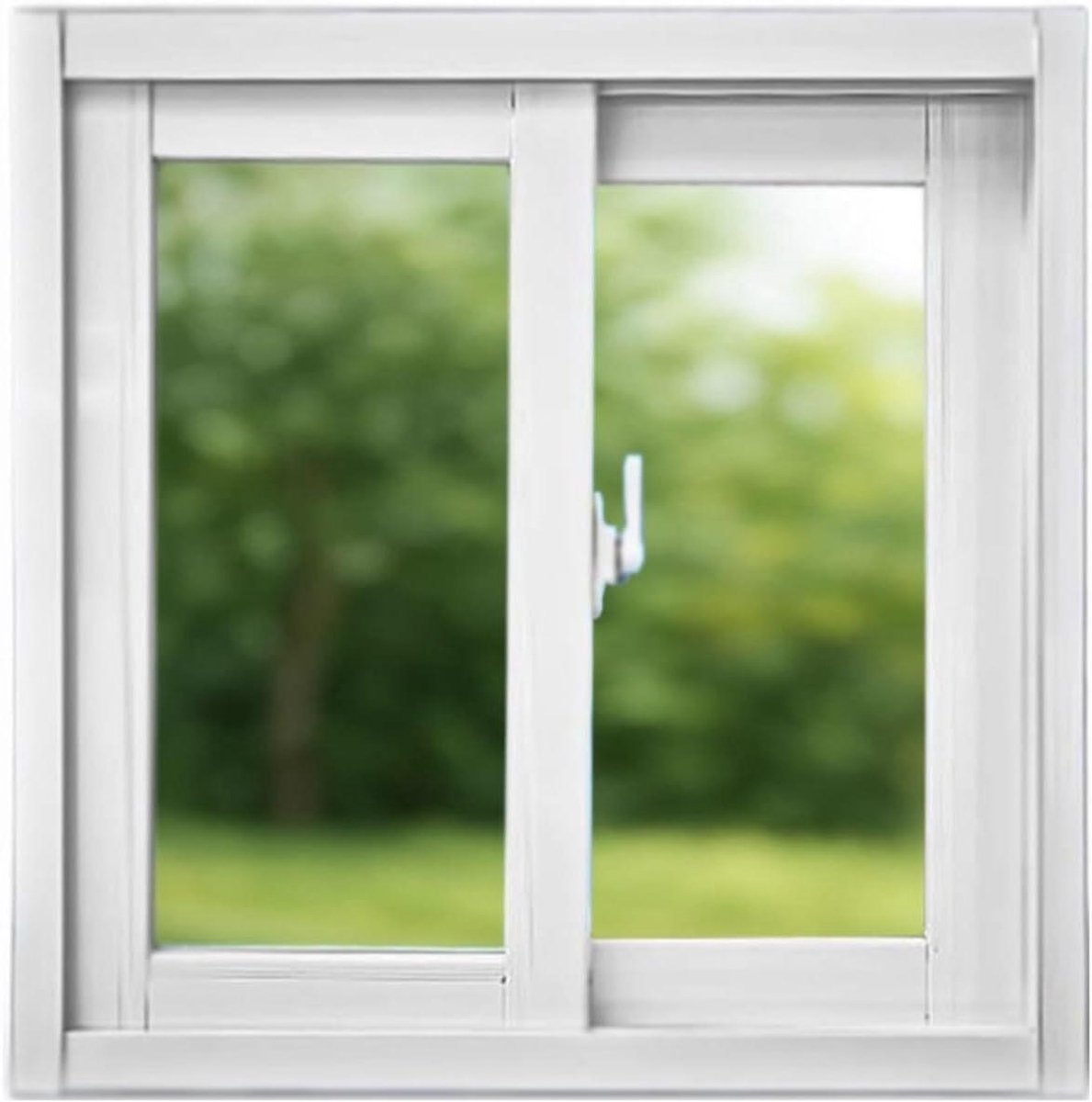 Gehard Glas Raam - Schuifkelder Venster - Ventilatie en Licht - Waterdicht en Roestbestendig - 81x30 cm - Wit
