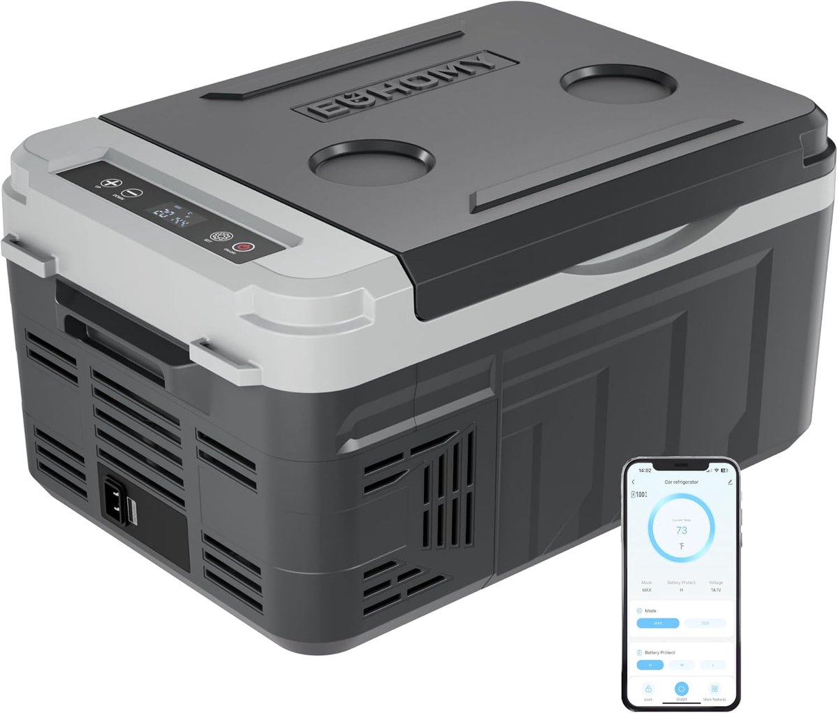 Draagbare Koelbox - Mini Vriezer - Reizen en Kamperen - Snelle Koeling 15 Min - 10 Liter Capaciteit - Zilverkleurig