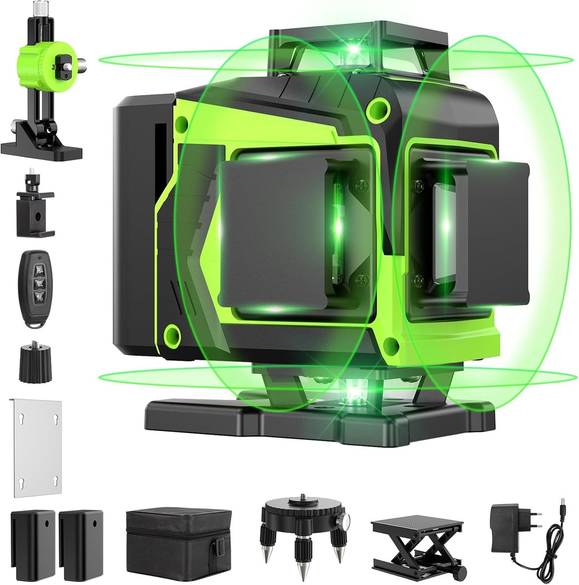 Laserwaterpas - Lijnlaser - Precisie Meten - Zelfnivellerend - 16 Laserlijnen - Groen