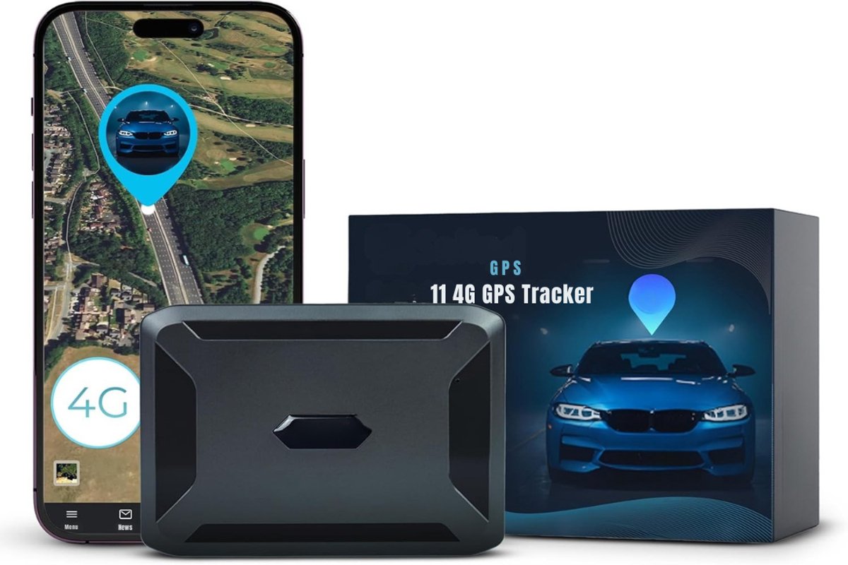 AHD® GPS Tracker auto - GPS Tracker - GPS Trackers - Zwart - 11cm x 8cm x 3cm; 255 g