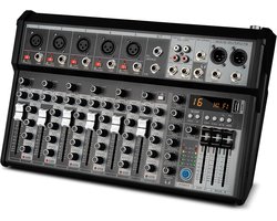 Compacte 4-kanaals audiomixer met Bluetooth en DSP-effecten