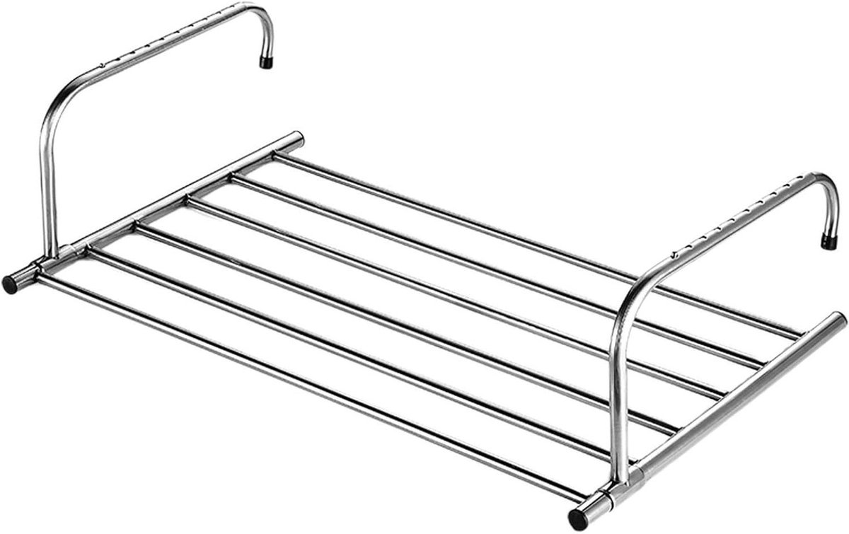 Droogrek voor radiator - Wasknijperrek - Kleding drogen - Uitschuifbaar roestvrij staal - 
