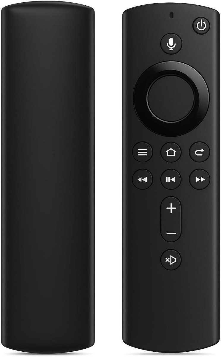 Universele Afstandsbediening - Reserve Bediening - TV Bediening - Spraakgestuurd Zoeken - 14 cm - Zwart