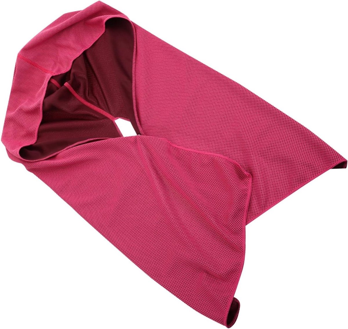 Verkoelende Hoodie Handdoeken - Sneldrogende Doeken - Sport en Outdoor - Direct Koel Effect - 60x29cm - Roze
