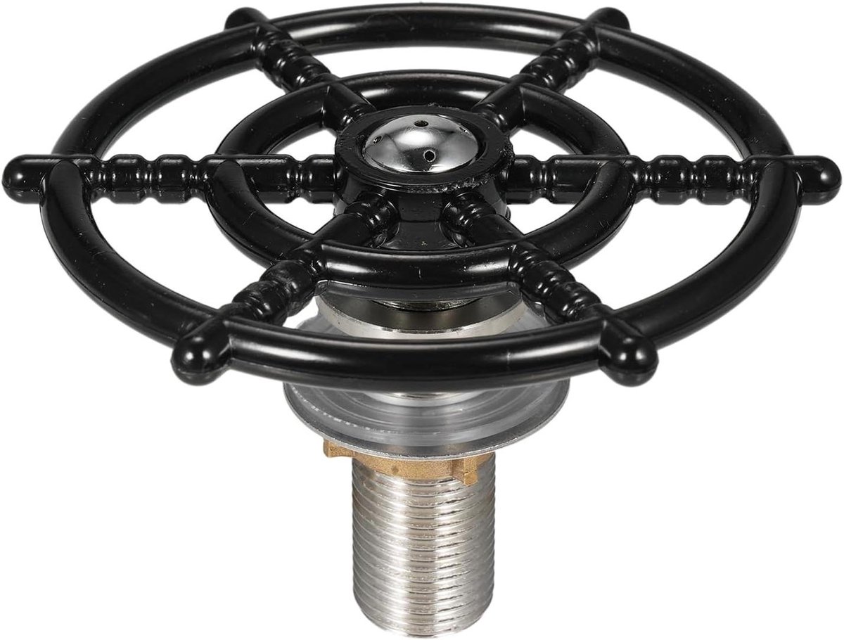 Bar Glazen Rinser - Kraankop Spoeler - Snel Glazen Reinigen - 360 Graden Schoonmaak - 11x11x7.5cm - Zilver Zwart