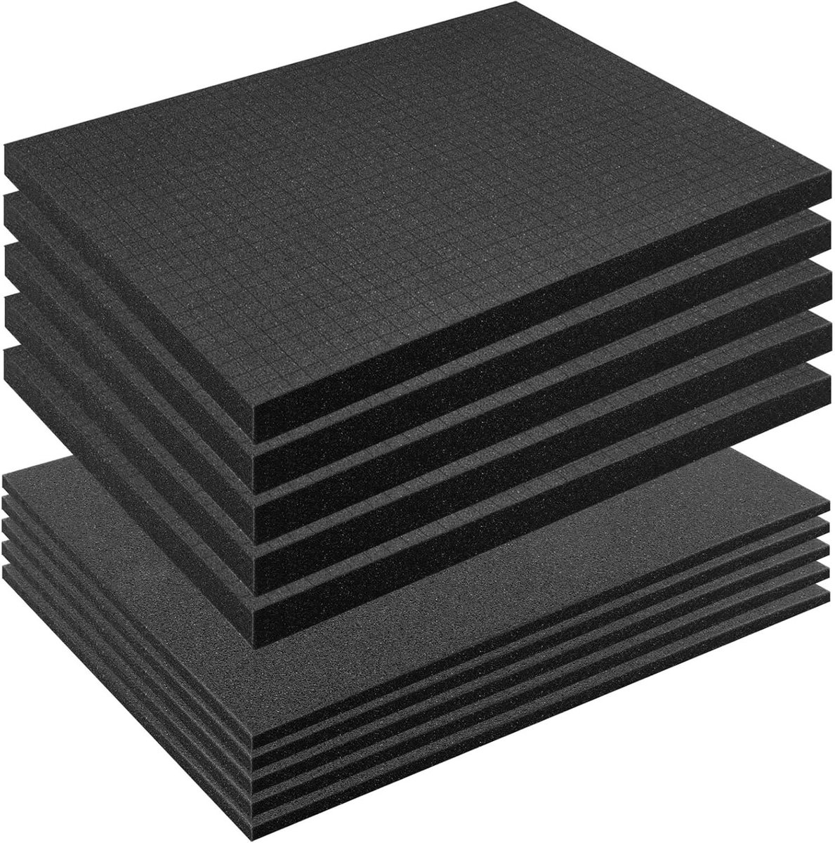 Foam Cube Set van 5 voor Camera's en Precisie-instrumenten - Bescherming en Opberging 400 x 300 x 25 mm en 400 x 300 x 10 mm