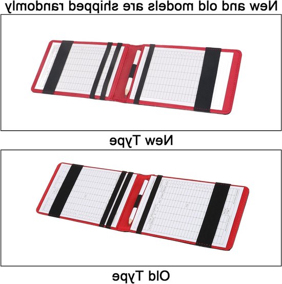 VT Goods - Scorecard Holder - Golf Accessoire - Duurzaam en Lichtgewicht - Zwart - Scorekaarten en Potlood - Geschikt voor Golfspelers - PU Leer van Merkloos — afbeelding 5