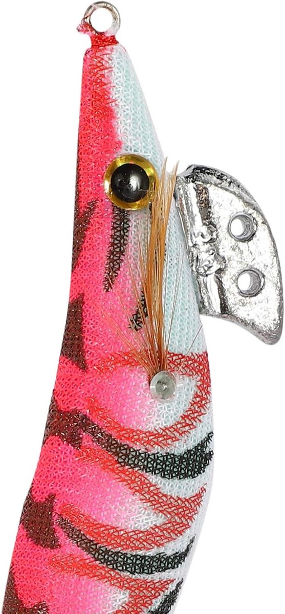 Kunstmatige Inktvis Aas - Houten Garnalen - Vissen in Zee - Set van 10 - 12 cm - Willekeurige Kleuren — afbeelding 5