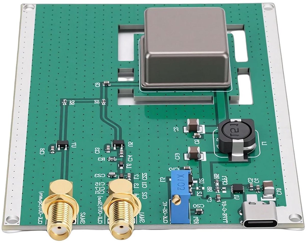 Kristaloscillator Bord - Frequentie Referentie - Stabiele Signalen Genereren - Hoge Stabiliteit 10MHz - 20 x 16 x 3 cm