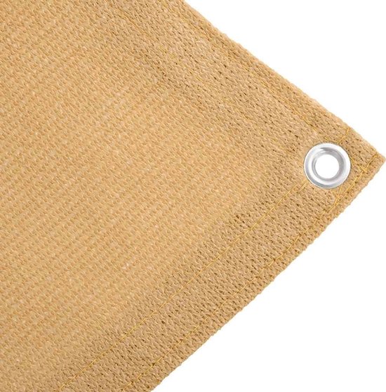 Tent tapijt - Outdoor mat - Kamperen en reizen - UV-bestendig en snijbaar - 300 x 500 cm - Zandkleur — afbeelding 4