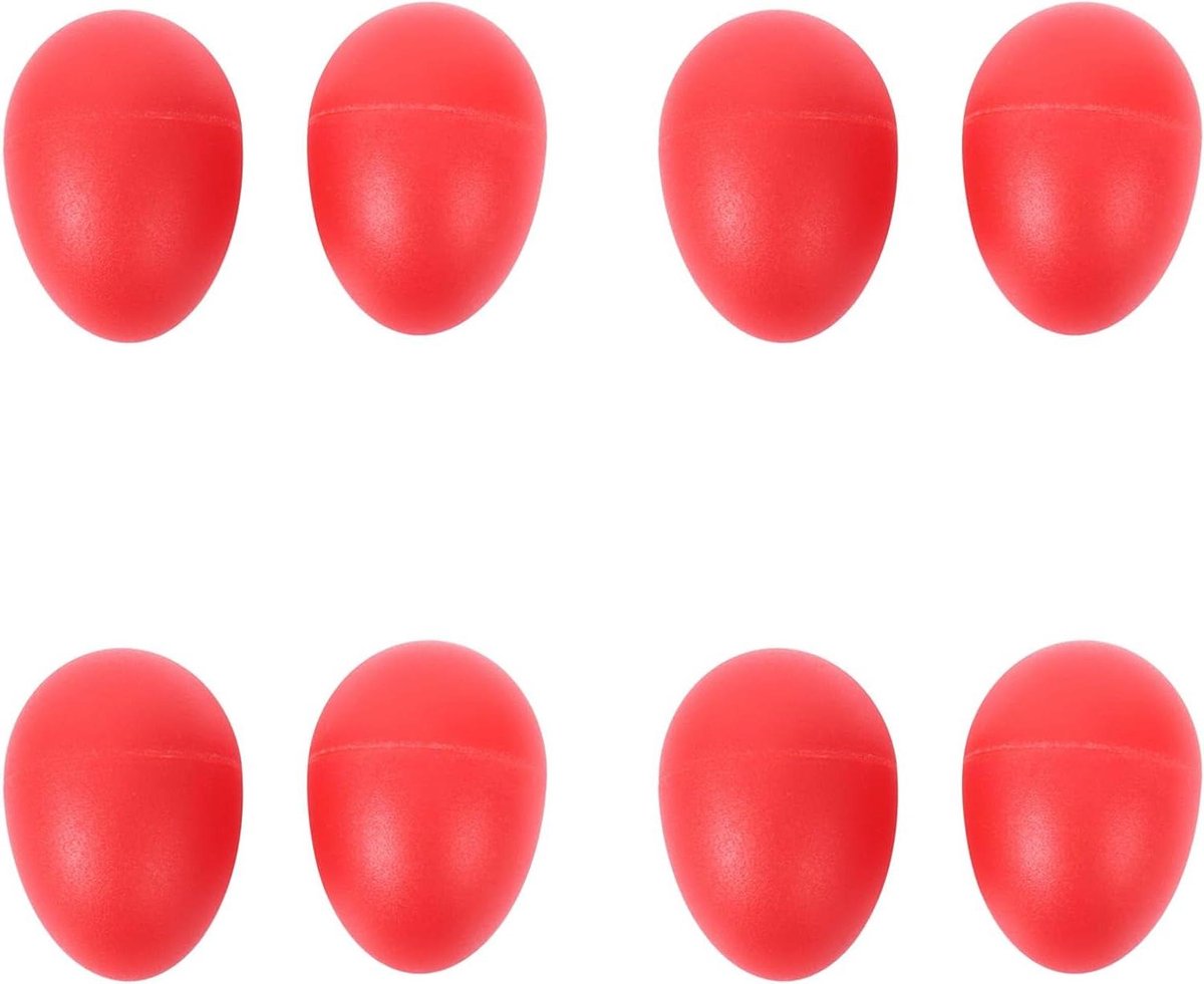 Percussie Eieren - Maracas Shakers - Muziek Maken - Set van 4 - Standaard Formaat - Rood