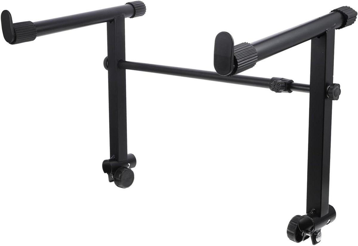 Pianostandaard - Keyboardrek - Muziek Maken - Verstelbare Lengte - 47-71 cm - Zwart