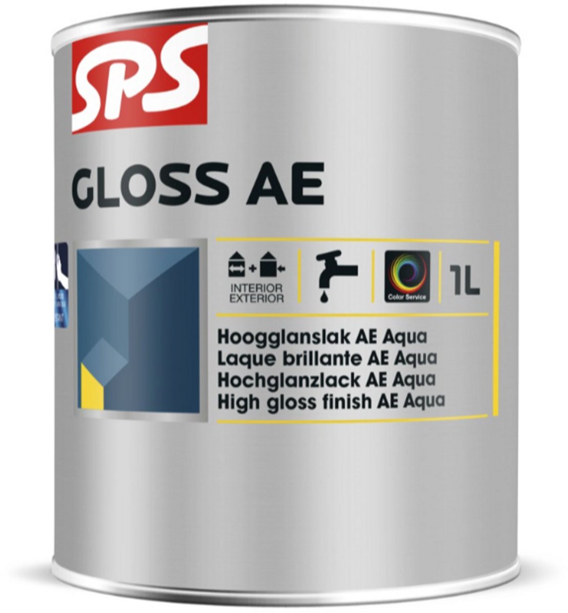SPS Gloss AE Hoogglanslak Binnen/Buiten 1L Basis GR