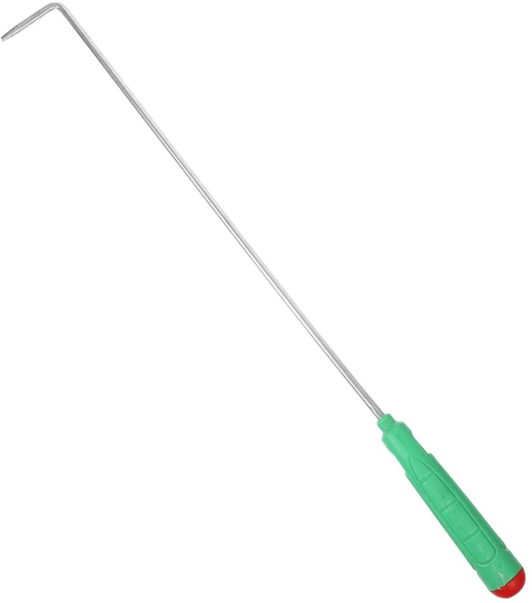 Vuurkorf Pokerhaak - Buitenhaard Gereedschap - Kampvuur Beheer - Hittebestendig Staal - 43 cm Lengte - Multi