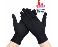 Katoenen Handschoen - Handschoenen - Gezondheidszorg - Ziekenhuis - Beauty Center, Kapper en Salon Spa Tattoo - Jewelry - Gloves Cotton - Jewelry Glove - ZWART Maat M/L 6Stuks/3Pairs M/L ……….. SQGTR