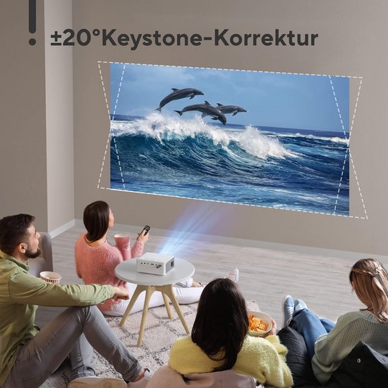 Mini Projector - Draagbare Beamer - Home Cinema - Automatische Keystone - 1080P Full HD - Zwart van MINI — afbeelding 4