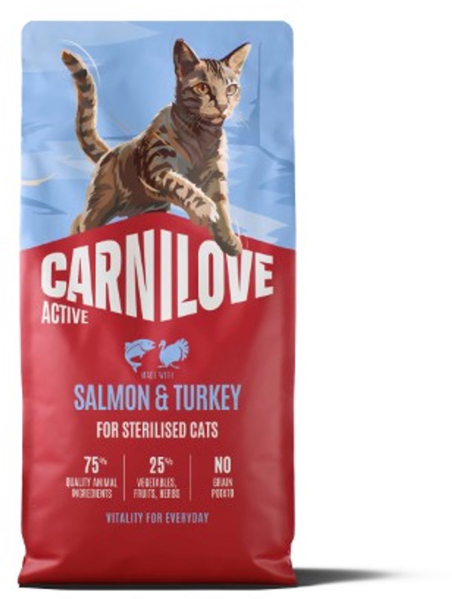 Carnilove CARNILOVE ACTIVE - Cat - Salmon & Turkey for Sterilised Adult All Breedss 2 kg