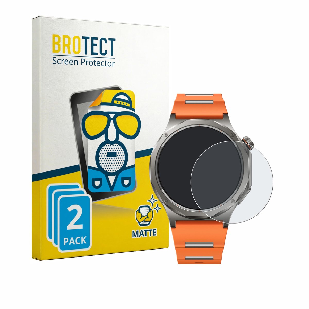 BROTECT - Screenprotector voor Oppo Watch X3 - Folie Beschermfolie matte 2 Stuks