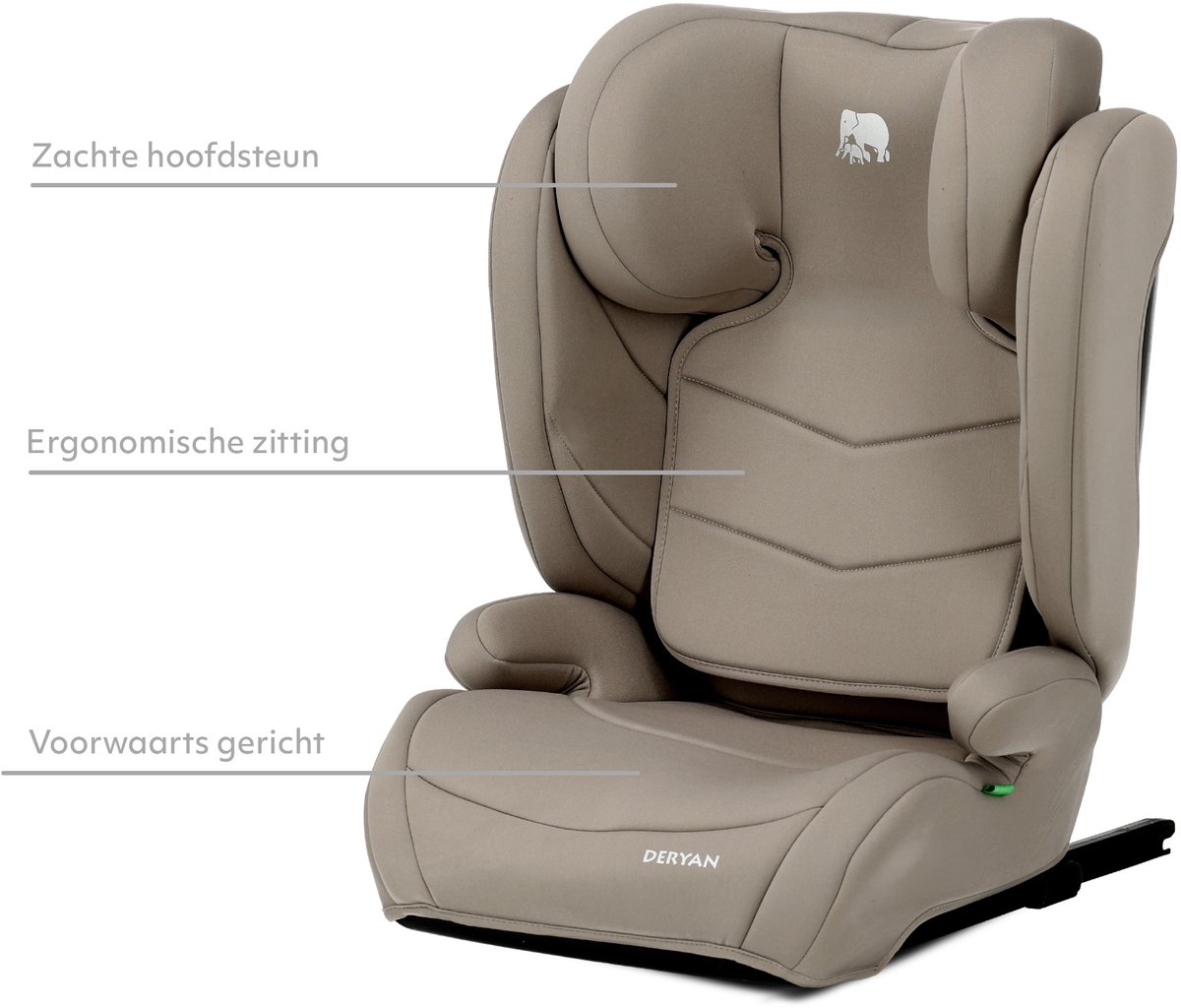 Deryan Charlie Luxe Autostoel i-Size - Isofix - Truffle Nougat thumbnail 3