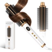 Sansbeauté® Blowout 3-in-1 Thermal Brush 38 mm - Keramische Warmteborstel - Multistyler - Airstyler - Haarborstel - Krulborstel - Haarborstel - Stijlborstel - Warmteborstel - Volume en Krullen - Roterende Kabel