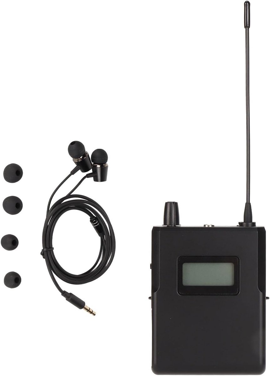 Draadloze Radio Ontvanger 526-535MHz voor Monitor Systemen met Hoofdtelefoon en Stabilisatie voor Studio en Band Repetities