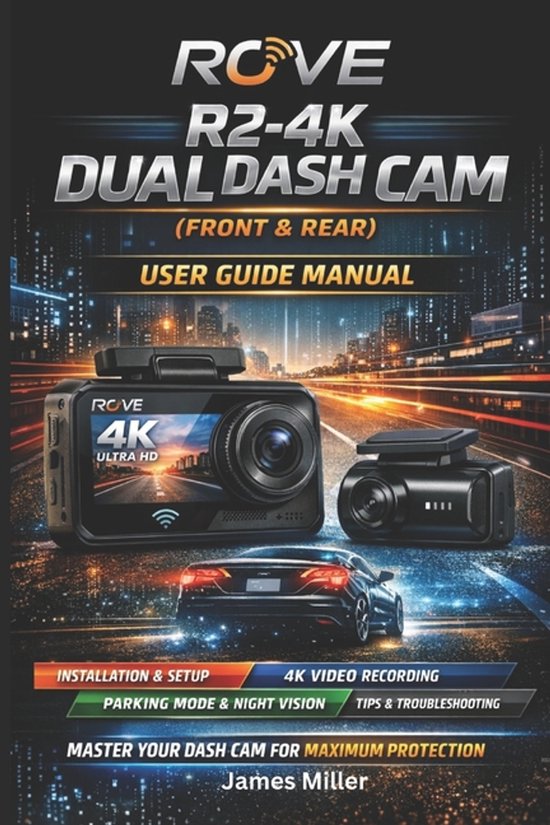 ROVE R2-4K Dual Dash Cam User Guide Manual - cover