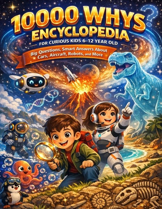 10000 Whys Encyclopedia for Curious Kids 6-12 Year Old - cover
